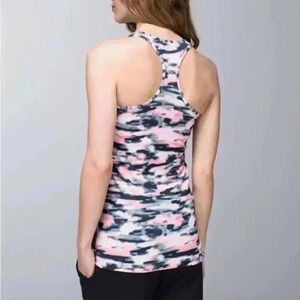 Lululemon Cool Racerback Tank Top Wamo Camo Barely Pink Wowen’s